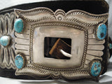 Largest Vintage Native American Navajo Turquoise Sterling Silver Concho Belt This Year-Nativo Arts