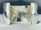 Advanced Work Freddy Douglas Signed Native American Navajo Sterling Silver Bracelet-Nativo Arts