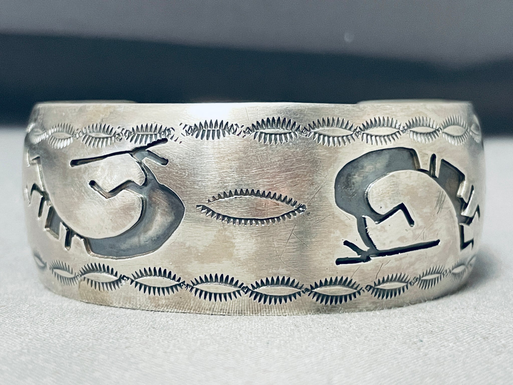 Authentic Navajo Sterling Silver Cuff Bracelet