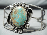 Excellent Vintage Native American Navajo Royston Turquoise Sterling Silver Bracelet Old-Nativo Arts