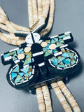 Native American One Of The Craziest Ever Vintage Santo Domingo Turquoise Necklace-Nativo Arts