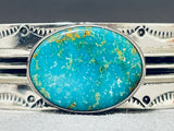 Lavina Eustace Vintage Native American Zuni Royston Turquoise Sterling Silver Bracelet-Nativo Arts