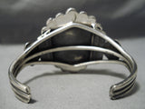 Fantastic Vintage Native American Navajo Old Kingman Turquoise Sterling Silver Bracelet-Nativo Arts