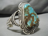 Museum Vintage Native American Navajo Royston Turquoise Sterling Silver Bracelet Old-Nativo Arts
