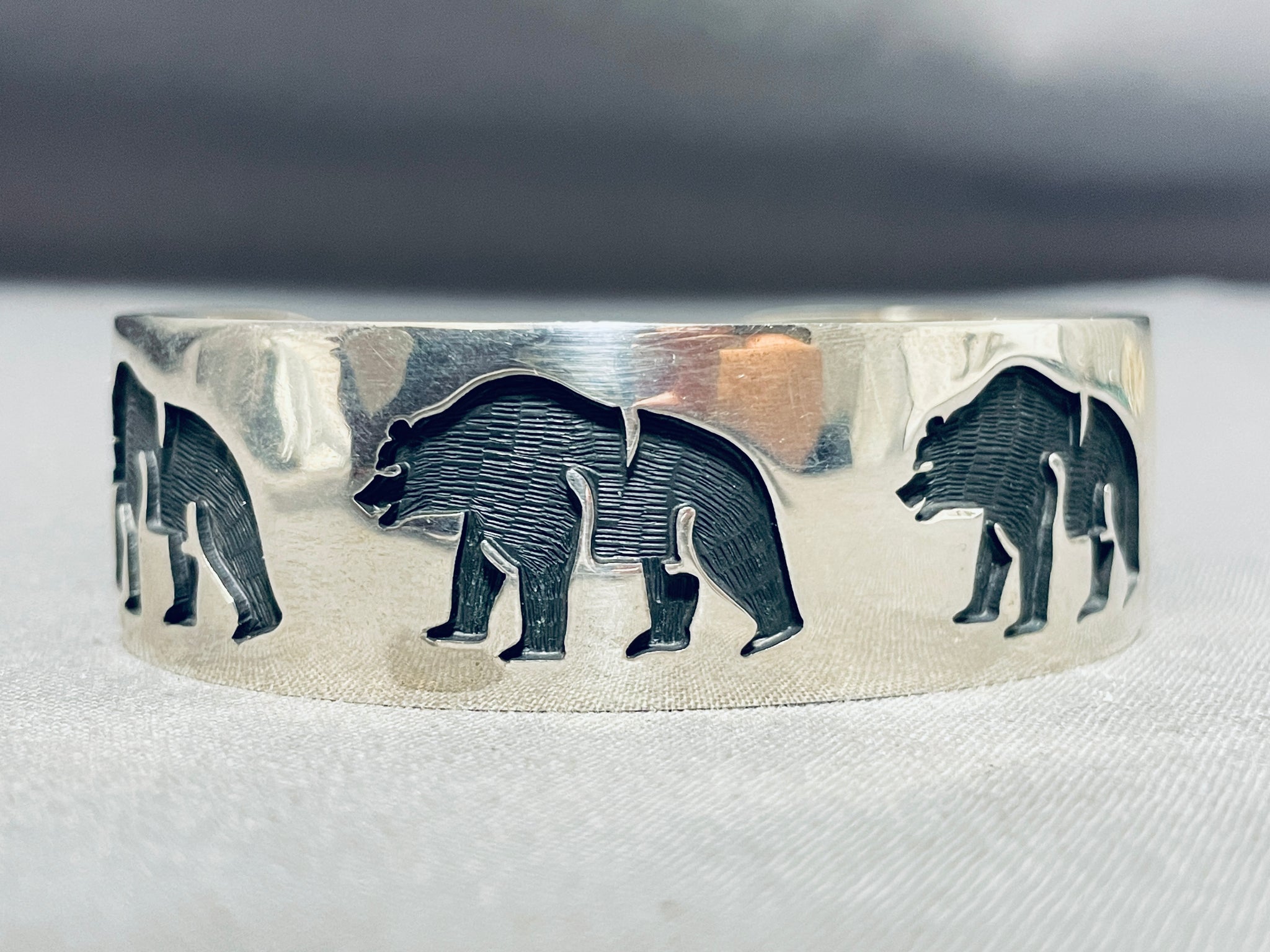 Important Saufkie Family Vintage Native American Hopi Sterling 