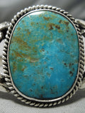 Mike Platero Vintage Native American Navajo Royston Turquoise Sterling Silver Bracelet-Nativo Arts
