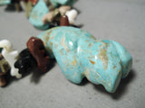 One Of The Best Vintage Navajo #8 Turquoise Bead Native American Necklace-Nativo Arts