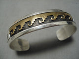 Important Authentic Vintage Native American Navajo Thomas Singer Sterling Silver Bracelet-Nativo Arts