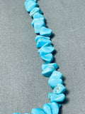 Native American Tremendous Vintage Santo Domingo Kingman Turquoise Necklace-Nativo Arts