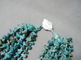 Breathtaking Vintage Native American Navajo Turquoise Necklace Old-Nativo Arts