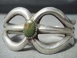 Impressive Vintage Native American Navajo Royston Turquoise Sterling Silver Bracelet Old-Nativo Arts