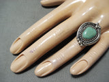 Marvelous Vintage Native American Navajo Royston Turquoise Sterling Silver Ring Old-Nativo Arts