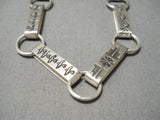 Native American Important Vintage Santo Domingo Anthony Lovato Sterling Silver Necklace-Nativo Arts