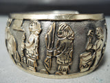 Simbolo Vintage Native American Navajo Sterling Silver & Gf Storyteller Bracelet-Nativo Arts