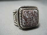 Detailed And Heavy!! Navajo Sterling Silver Native American Thick Ring!-Nativo Arts