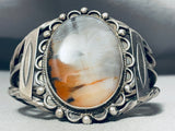Best Vintage Native American Navajo Coiled Cuff Vintage Petrified Wood Sterling Silve Rbracelet-Nativo Arts