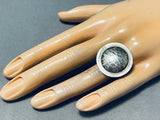 Hand Hammered Domed Vintage Native American Navajo Sterling Silver Bubble Ring-Nativo Arts