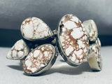 One Of The Most Unique Agate Vintage Native American Navajo Sterling Silver Bracelet-Nativo Arts