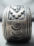 Authentic Vintage Native American Navajo Thomas Singer Sterling Silver Bracelet Old-Nativo Arts