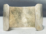 Important Vintage Native American Hopi Sterling Silver Chiseled Overlay Bracelet-Nativo Arts