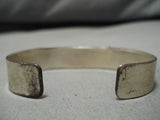 Incredible Vintage Native American Navajo Turquoise Sterling Silver Bracelet Old Cuff-Nativo Arts