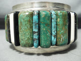 One Of Best Ever Large Wrist Vintage Native American Navajo Turquoise Sterling Silver Bracelet-Nativo Arts