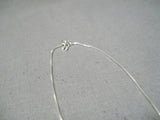 Marvelous Vintage Native American Navajo Sterling Silver Arrow Necklace Old-Nativo Arts