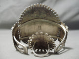 One Of Best Vintage Native American Zuni Turquoise Sterling Silver Bracelet Ring Set-Nativo Arts