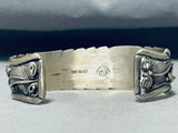 Native American Important Vintage Isleta Turquoise Sterling Silver Bracelet Signed-Nativo Arts