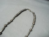 So Unique Vintage Zuni Native American Navajo Turquoise Sterling Silver Squash Blossom Necklace-Nativo Arts