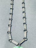 Quality Santo Domingo Carico Lake Turquoise Coral Sterling Silver Necklace-Nativo Arts