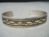 Benny Benally Vintage Navajo Native American Sterling Silver Bracelet Old-Nativo Arts