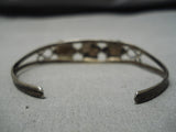Important Dishta Vintage Zuni Native American Turquoise Sterling Silver Bracelet-Nativo Arts