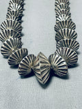 One Of The Best Vintage Native American Navajo Sterling Silver Necklace-Nativo Arts