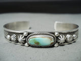 Important Artist Native American Navajo Royston Turquoise Sterling Silver Bracelet-Nativo Arts