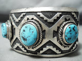 Important Vintage Native American Navajo Tony Singer Turquoise Sterling Silver Bracelet-Nativo Arts