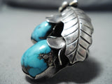Yazzie Vintage Native American Navajo Morenci Turquoise Sterling Silver Ring Old-Nativo Arts