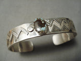 Important Vintage Native American Navajo Dry Creek Turquoise Sterling Silver Bracelet-Nativo Arts