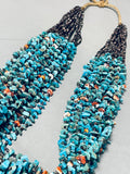 Important Whitegoat Vintage Native American Navajo Turquoise Heishi Necklace-Nativo Arts