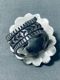 Unbelievable Native American Navajo Sterling Silver Buffalo Ring-Nativo Arts