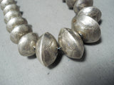 Hand Tooled Vintage Navajo Sterling Silver Necklace Native American Old-Nativo Arts