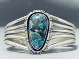 Lavender Pit Bisbee Turquosie Vintage Native American Navajo Sterling Silver Bracelet-Nativo Arts