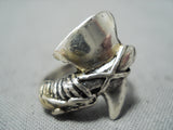 Outstanding Navajo Native American Sterling Silver Axe Ring-Nativo Arts