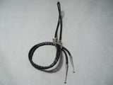 Amazing Talent Vintage Native American Navajo Bird Sterling Silver Bird Bolo Tie-Nativo Arts