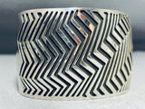 One Of The Most Detailed Ever Native American Navajo Sterling Silver Bracelet-Nativo Arts