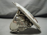 One Of Best Native American Navajo Inlay Turquoise Sterling Silver Cuff Bracelet-Nativo Arts