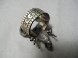 Native American One Of The Most Unique Ever San Felipe Scorpion Sterling Silver Ring-Nativo Arts