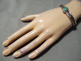 Important Vintage Native American Navajo Royston Turquoise Sterling Silver Bracelet Old-Nativo Arts