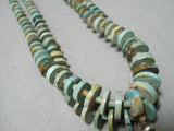 Native American One Of The Best Vintage Santo Domingo Royston Turquoise Sterling Silver Necklace-Nativo Arts