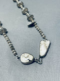 Orville Tsinnie Very Rare Vintage Native American Navajo Hand Tooled Sterling Silver Necklace-Nativo Arts